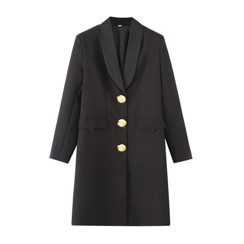 Elegant blazer jacket for ladies with decorative buttons Lune London