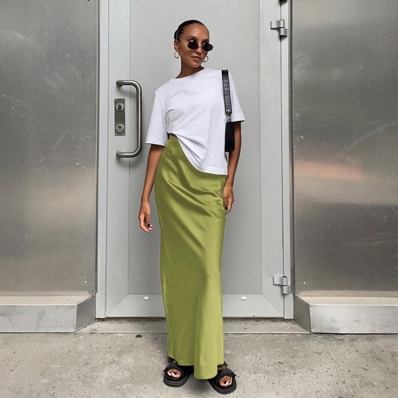 Elegant midi skirt Lune London for women