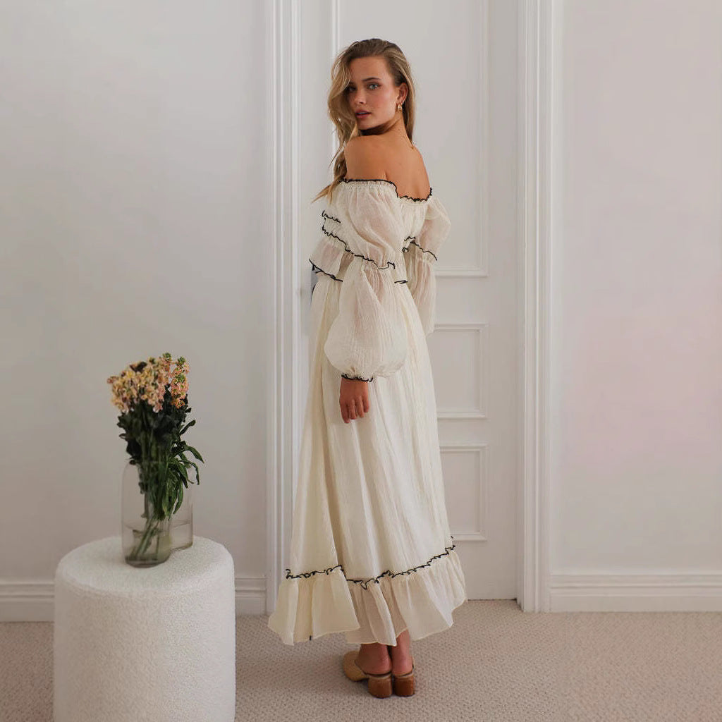 Top court aérien pour femmes avec volants et ceinture à nouer Chic & Stil