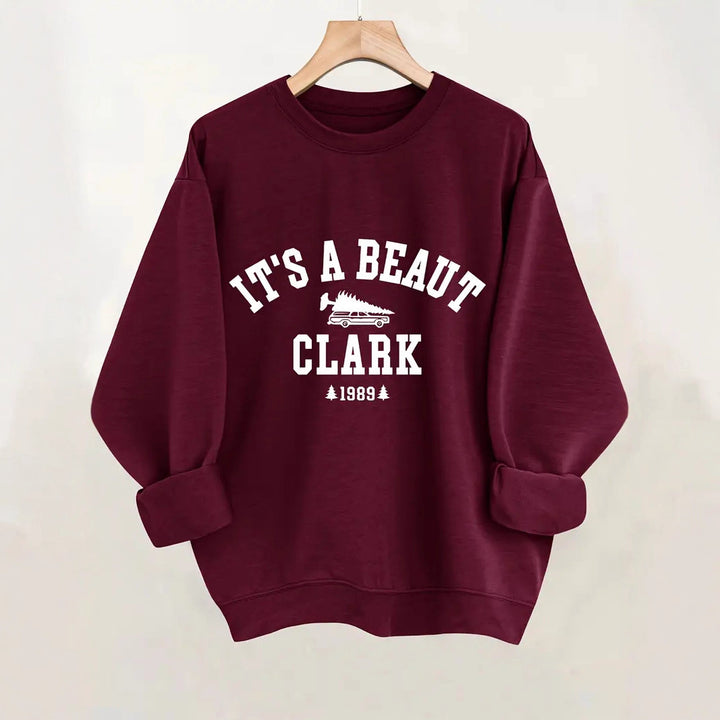 Sweat-shirt pour femmes avec lettrage décontracté et coupe confortable Chic & Stil