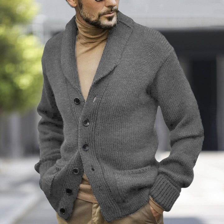 Comfortable knitted cardigan for men Lune London