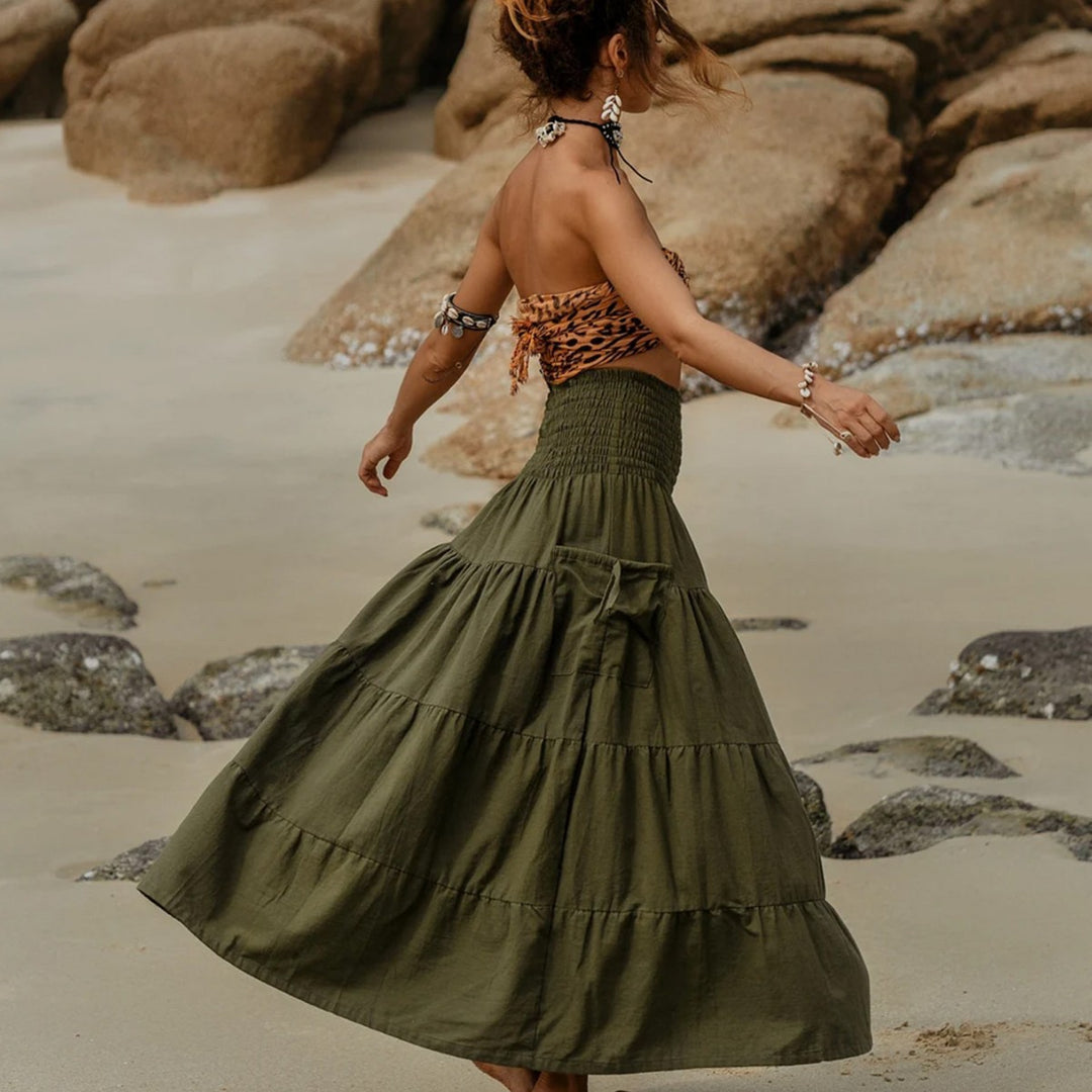 Casual long skirt for women with practical pockets and relaxed fit Lune London