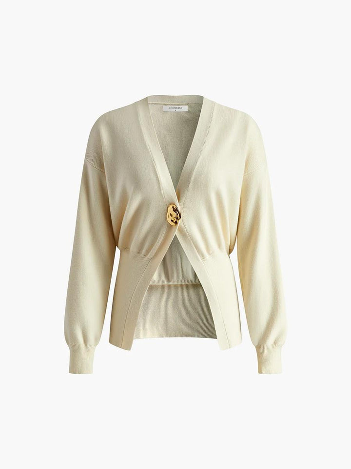 Cardigan féminin à la mode avec fermeture élégante Chic & Stil
