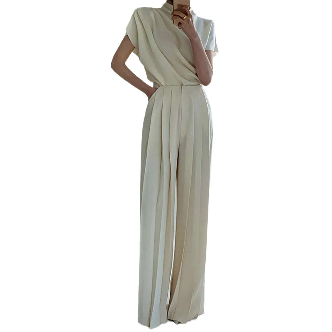 Ladies Elegant Jumpsuit with Wide Leg and Chic Fitted Cut and Style