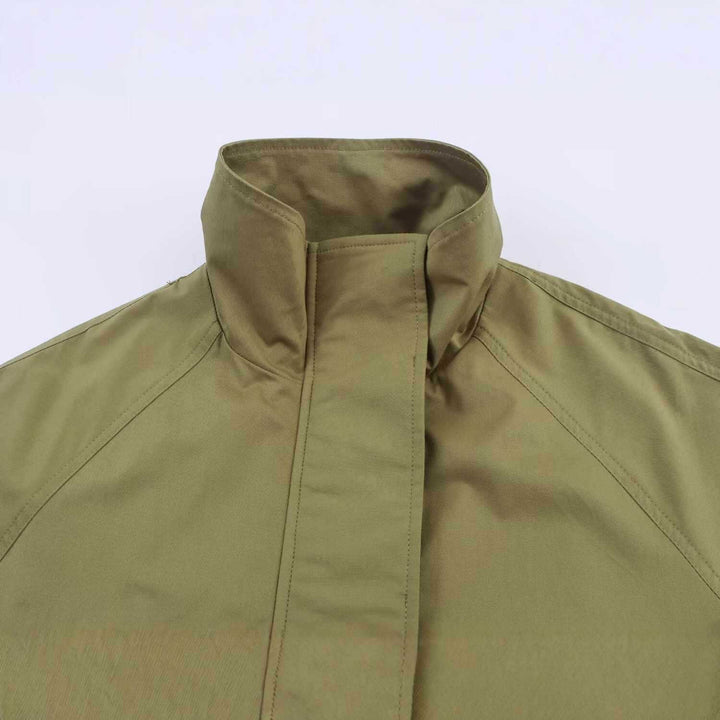 Women's transition jacket with high collar and practical pockets Lune London