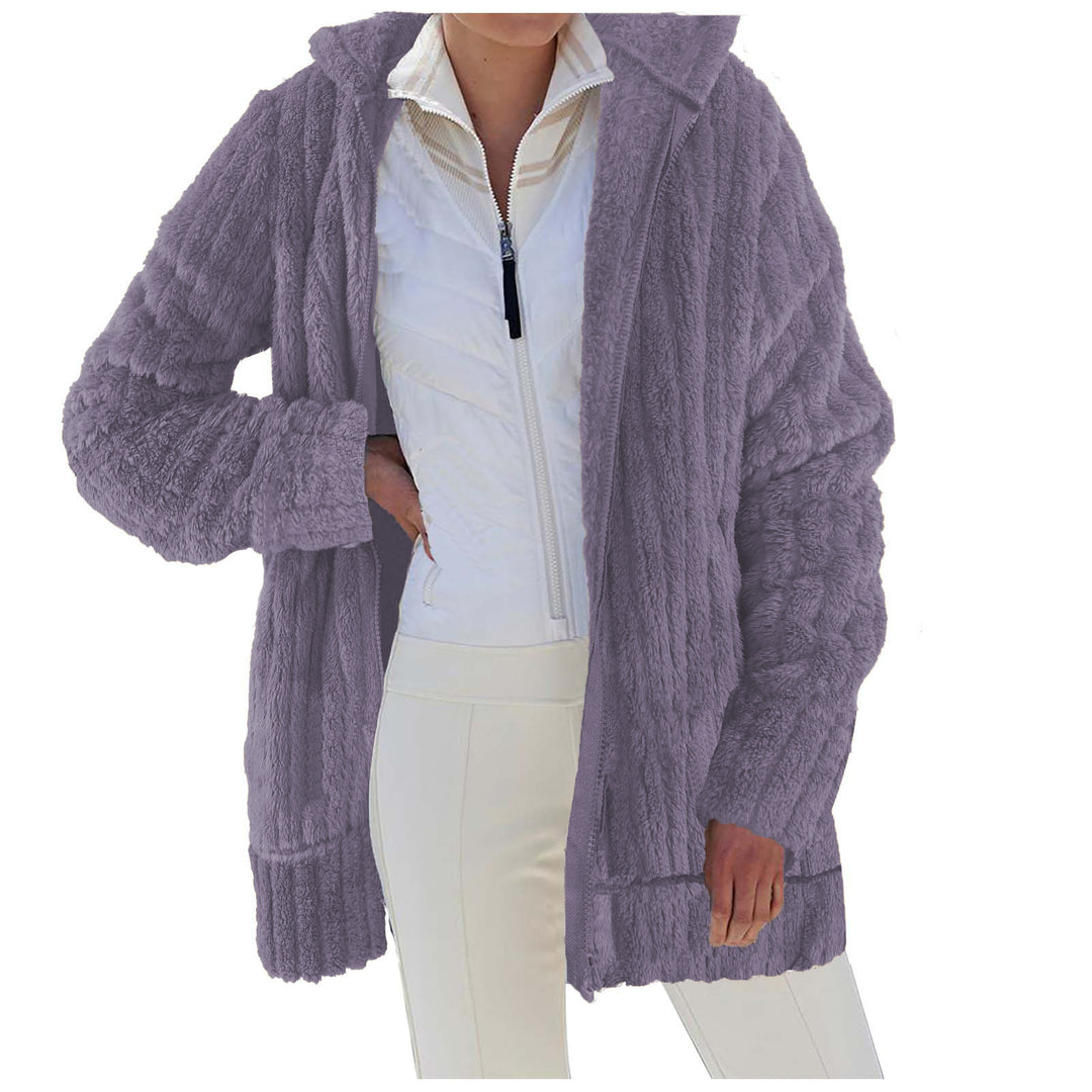 Cozy plush jacket for women with practical pockets Lune London