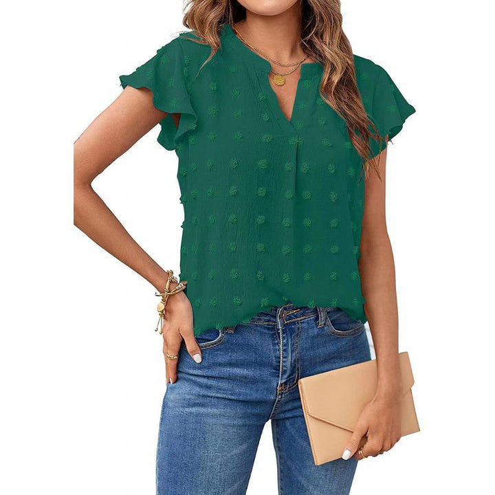 Women structured hoodie sleeve blouse Lune London