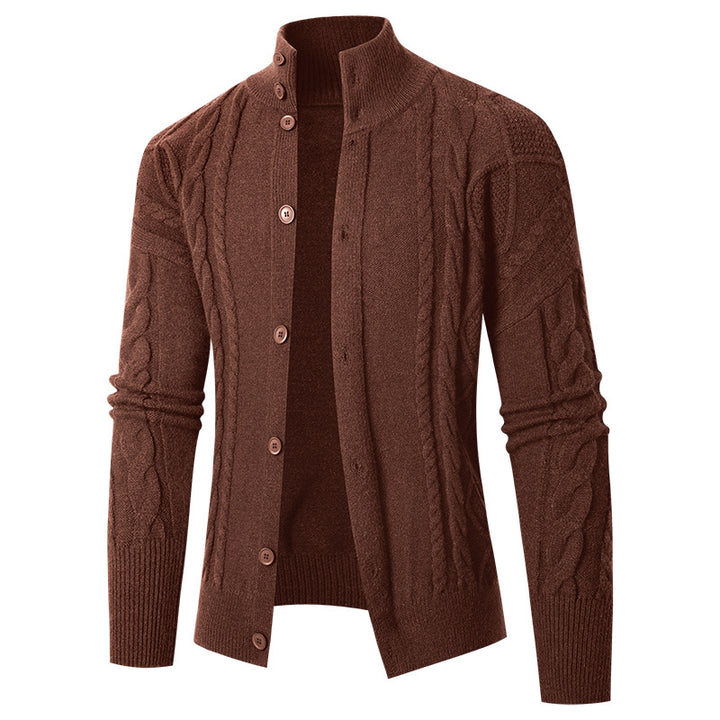 Men's knit jacket with nice cable patterns Lune London