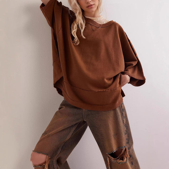 Oversized sweatshirt for women with fluid fit Lune London
