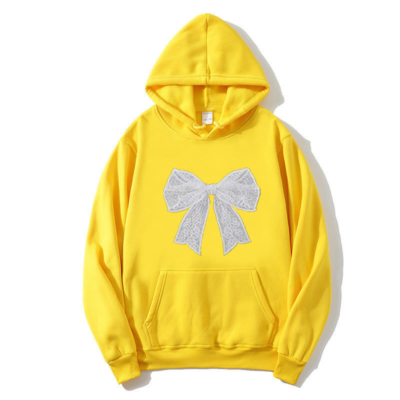 Ladies hoodie with elegant lace design Chic & Stil