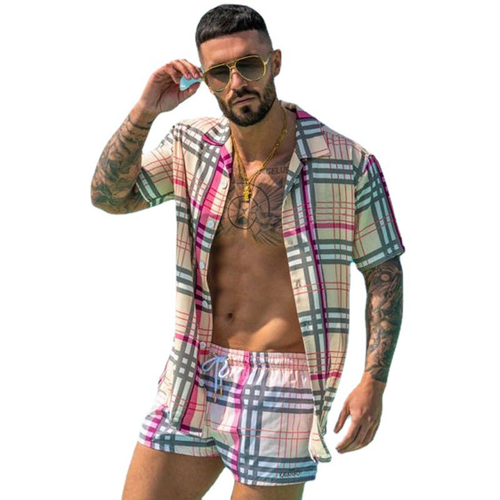 Men Elegant Short Sleeve Beach Set Lune London