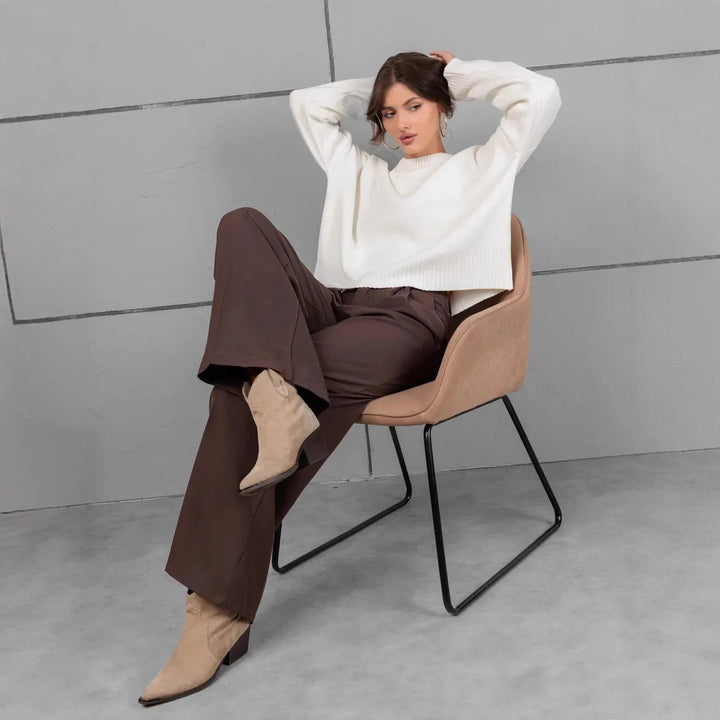 Women casual knit sweater with loose fit Lune London