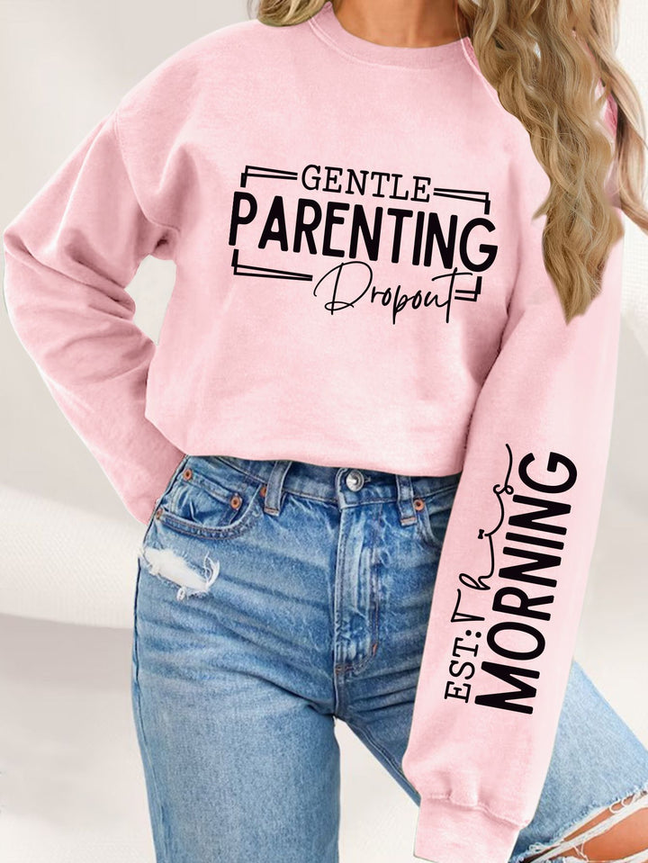 Sweat-shirt pour femmes avec motif parenté unique imprimé et coupe décontractée Chic & Stil