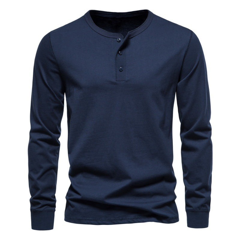 Men's long sleeve shirt with button closure and modern design Lune London