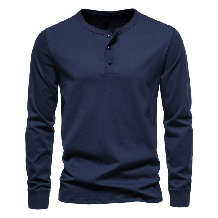 Men's long sleeve shirt with button closure and modern design Lune London