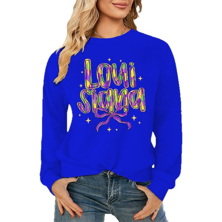 Sweatshirt pour femmes avec lettrage créatif et doublure intérieure douce Chic & Stil