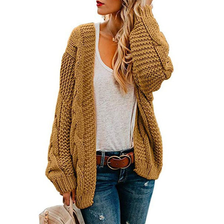 Chunky knit jacket for women with a relaxed fit and voluminous sleeves Lune London
