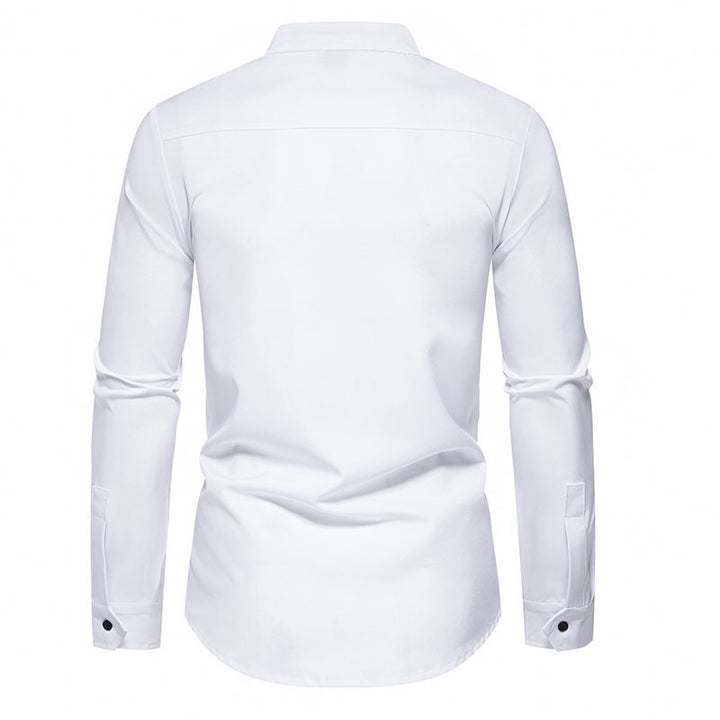 Men's long sleeve shirt with a modern button design Lune London