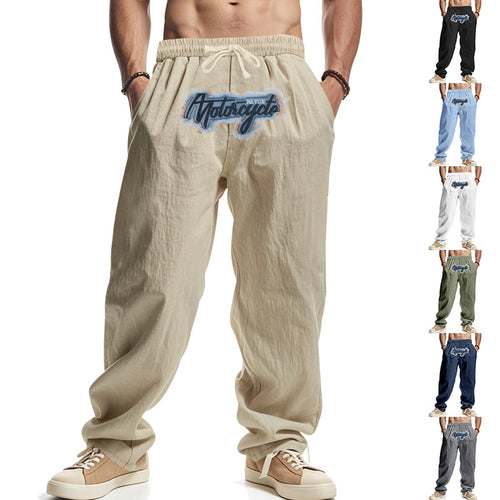 Casual cargo pants for men with elastic waist and side pockets Lune London