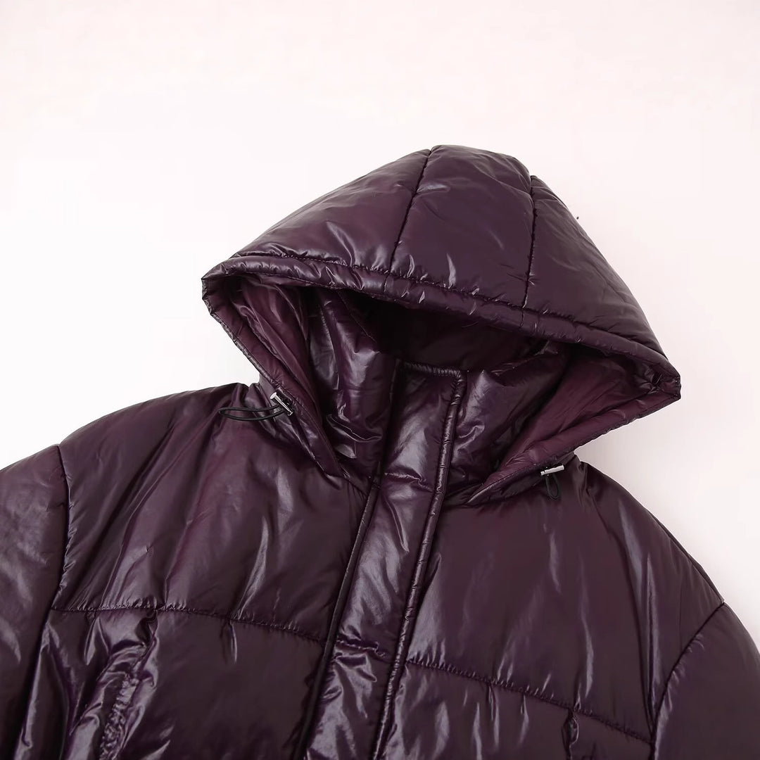 Hooded lined jacket for women with drawstring Lune London
