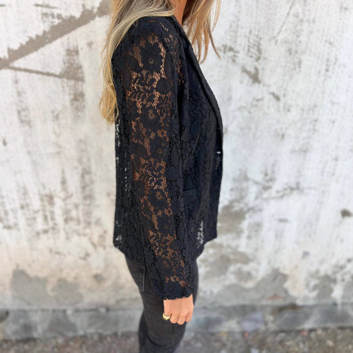 Lace blazer for women with feminine accents Lune London