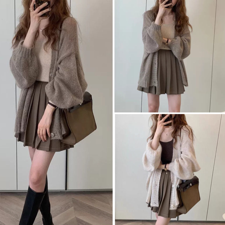 Comfortable cardigan for ladies with voluminous sleeves Lune London