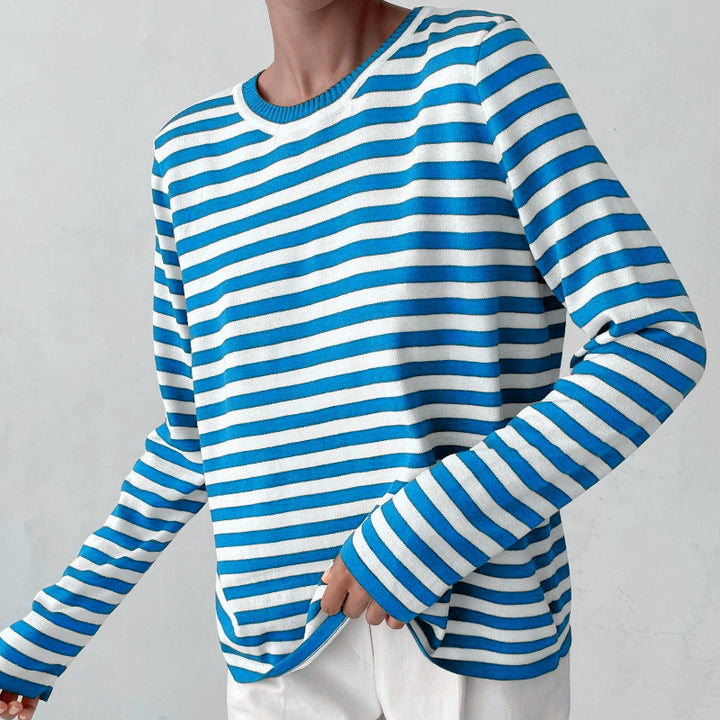 Striped long-sleeve T-shirt for women Lune London