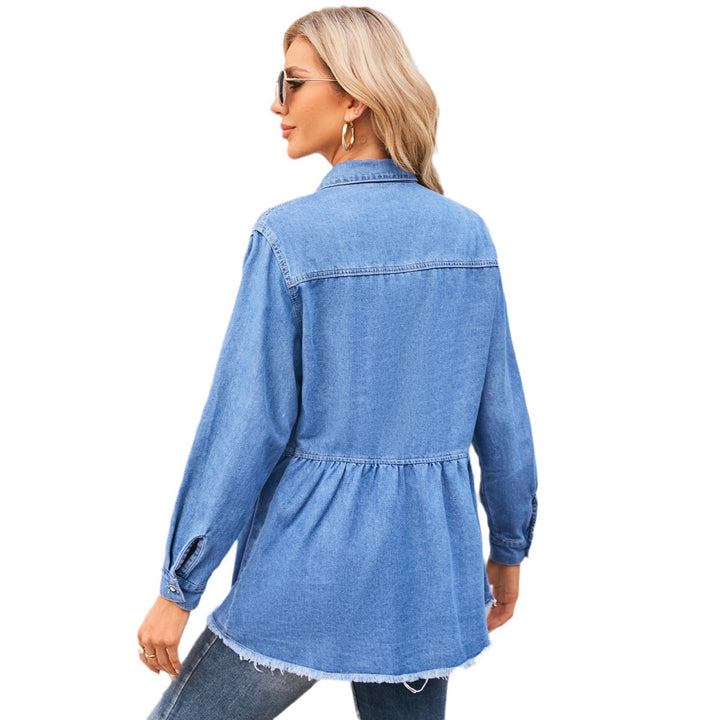 Casual denim shirt for women by Lune London