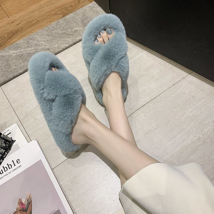 Women soft slippers with reversed straps and ergonomic sole Lune London