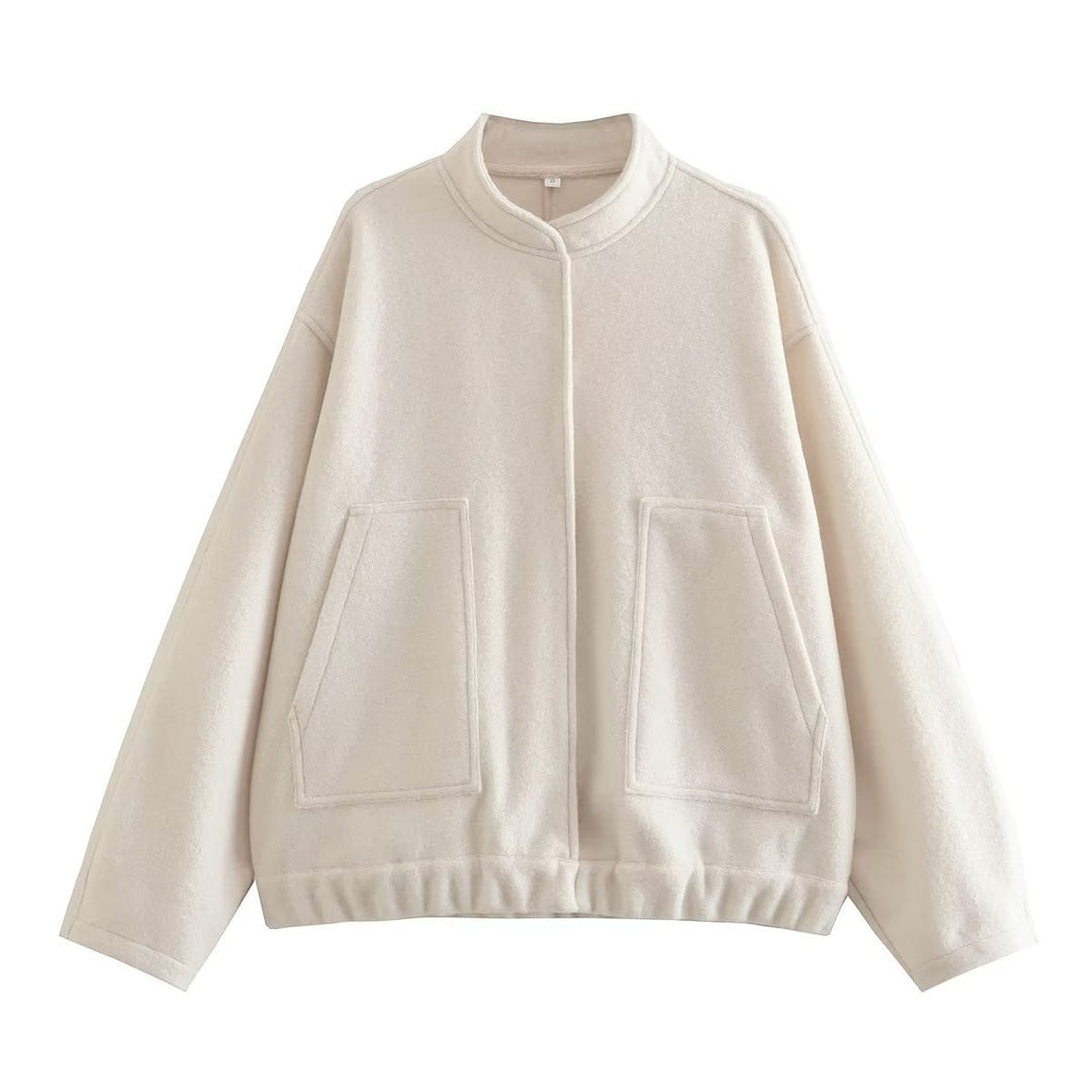 Ladies Comfortable Fleece Jacket with Relaxed Fit and Practical Pockets Lune London