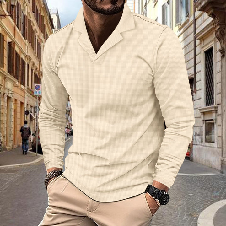 Trendy long sleeve shirt for men with textured design Lune London