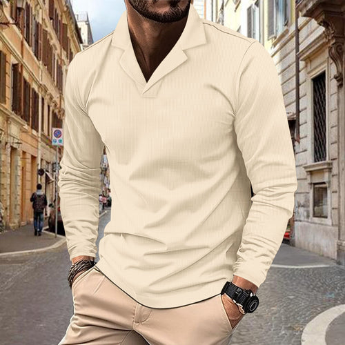 Trendy long sleeve shirt for men with textured design Lune London