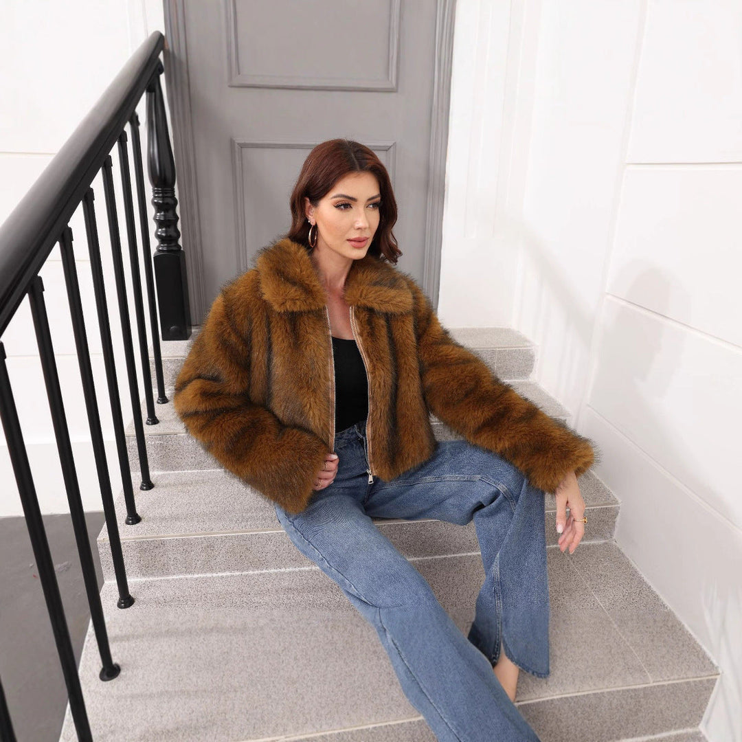 Lune London | Ladies Fashion Faux Fur Winter Jacket
