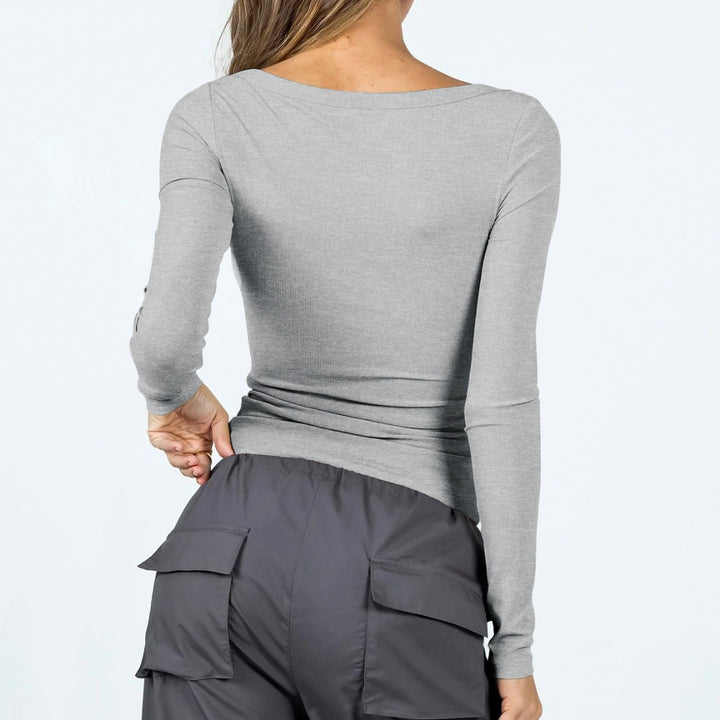 Ladies Elegant long-sleeve crop-top Lune London