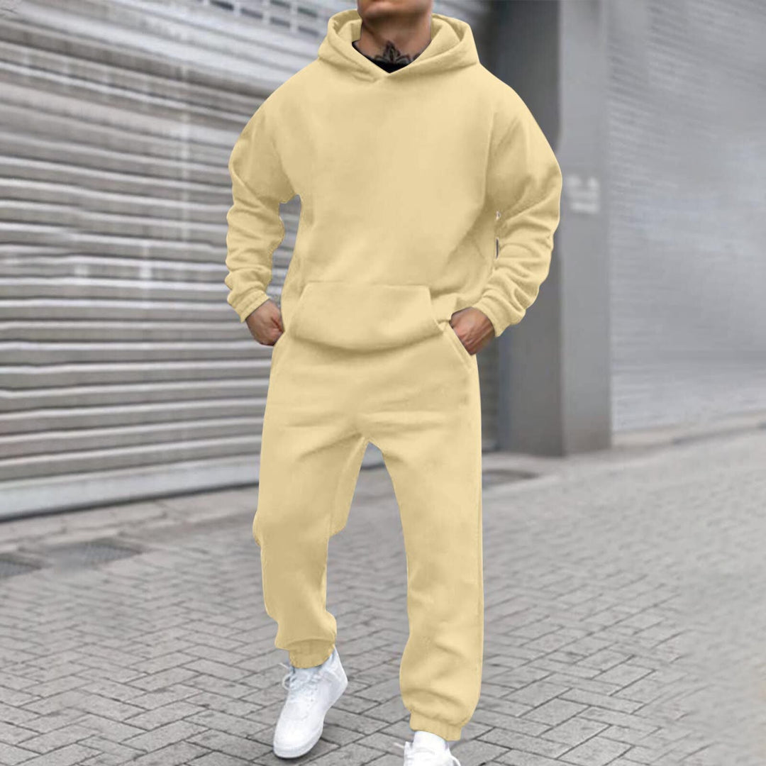Men's Comfortable Hoodie Suit with Elastic Waistband and Practical Pockets Lune London