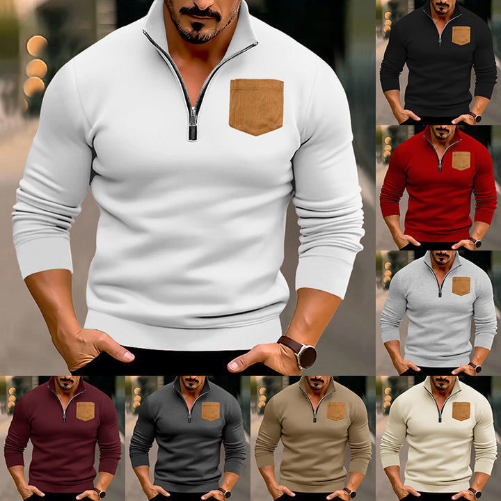 Sporty sweater for men with contrasting pockets Lune London