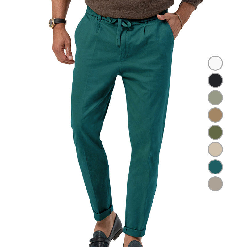 Casual chino pants for men with adjustable waist and side pockets Lune London