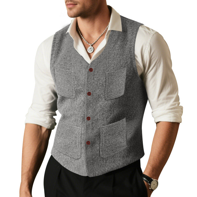 Multifunctional men's vest with practical pockets Lune London