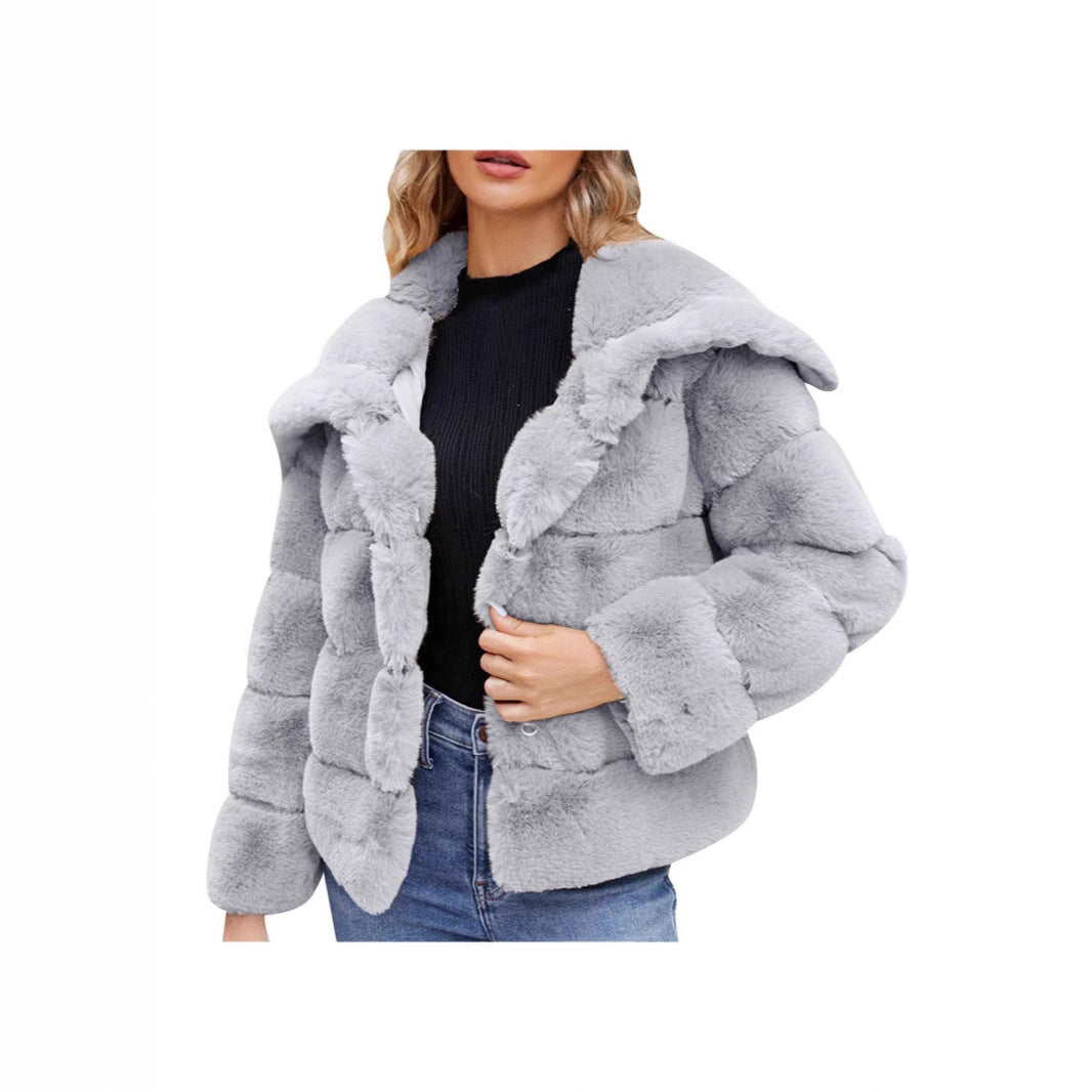 Women’s hooded jacket with padded design Lune London