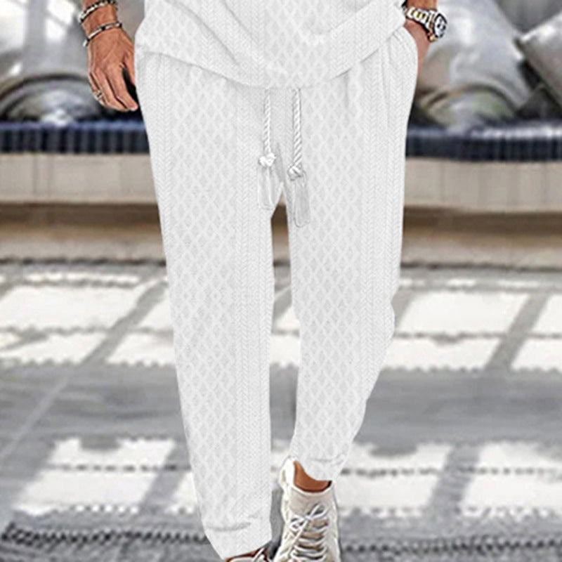 Men's sporty jogger pants with modern accents Lune London