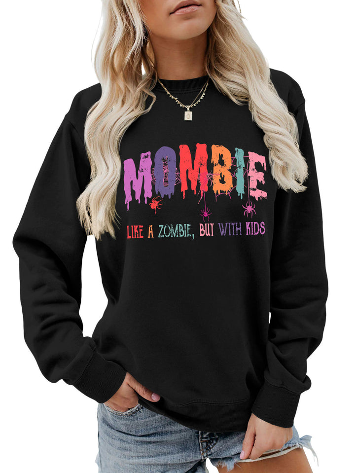 Sweat-shirt pour dames avec motif zombie créatif Chic & Stil