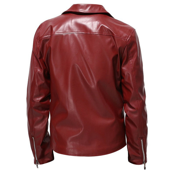 Men's Biker Jacket Made Of High-Quality Synthetic Leather Lune London