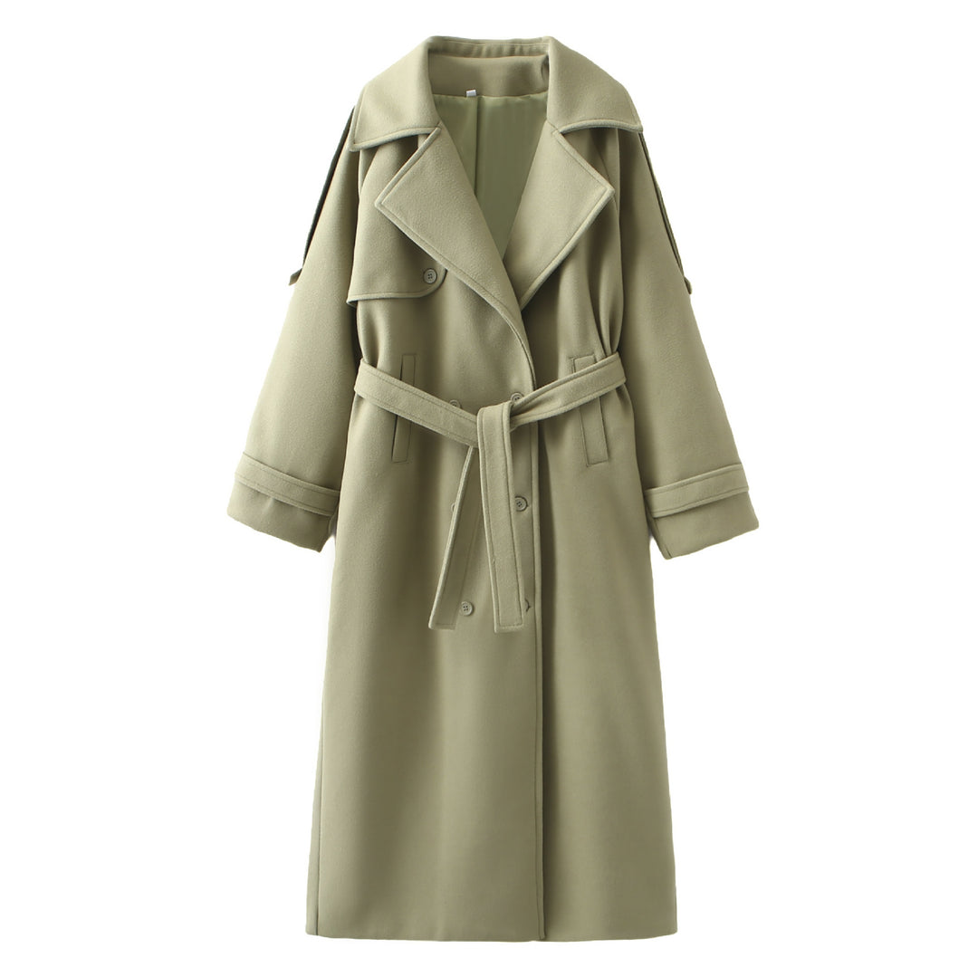 Elegant trench coat for women with adjustable belt and wide lapels Lune London