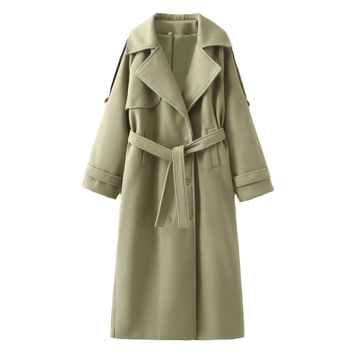Elegant trench coat for women with adjustable belt and wide lapels Lune London