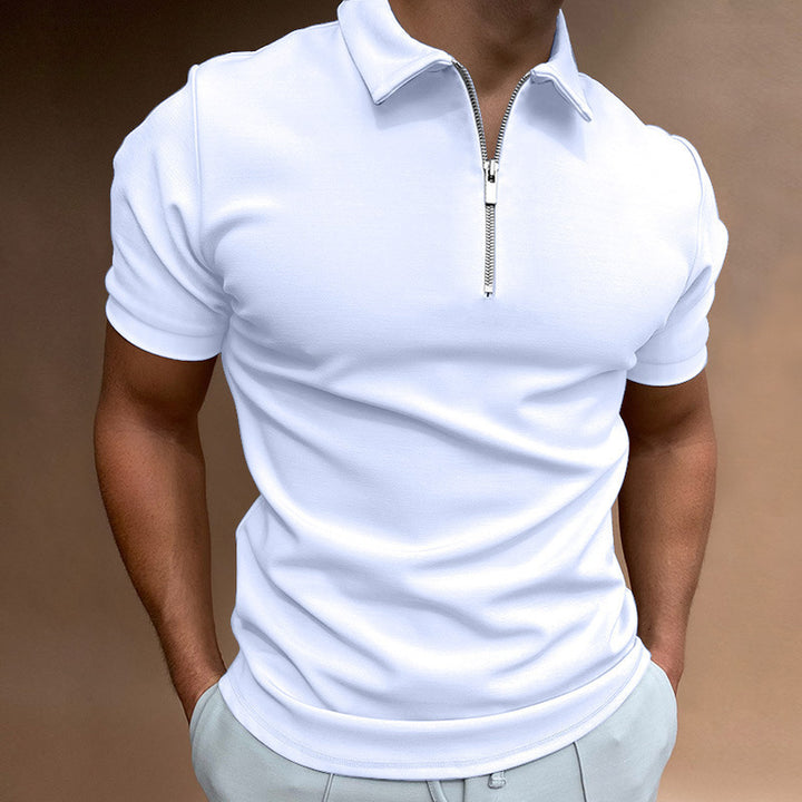Men's polo shirt with zipper Lune London