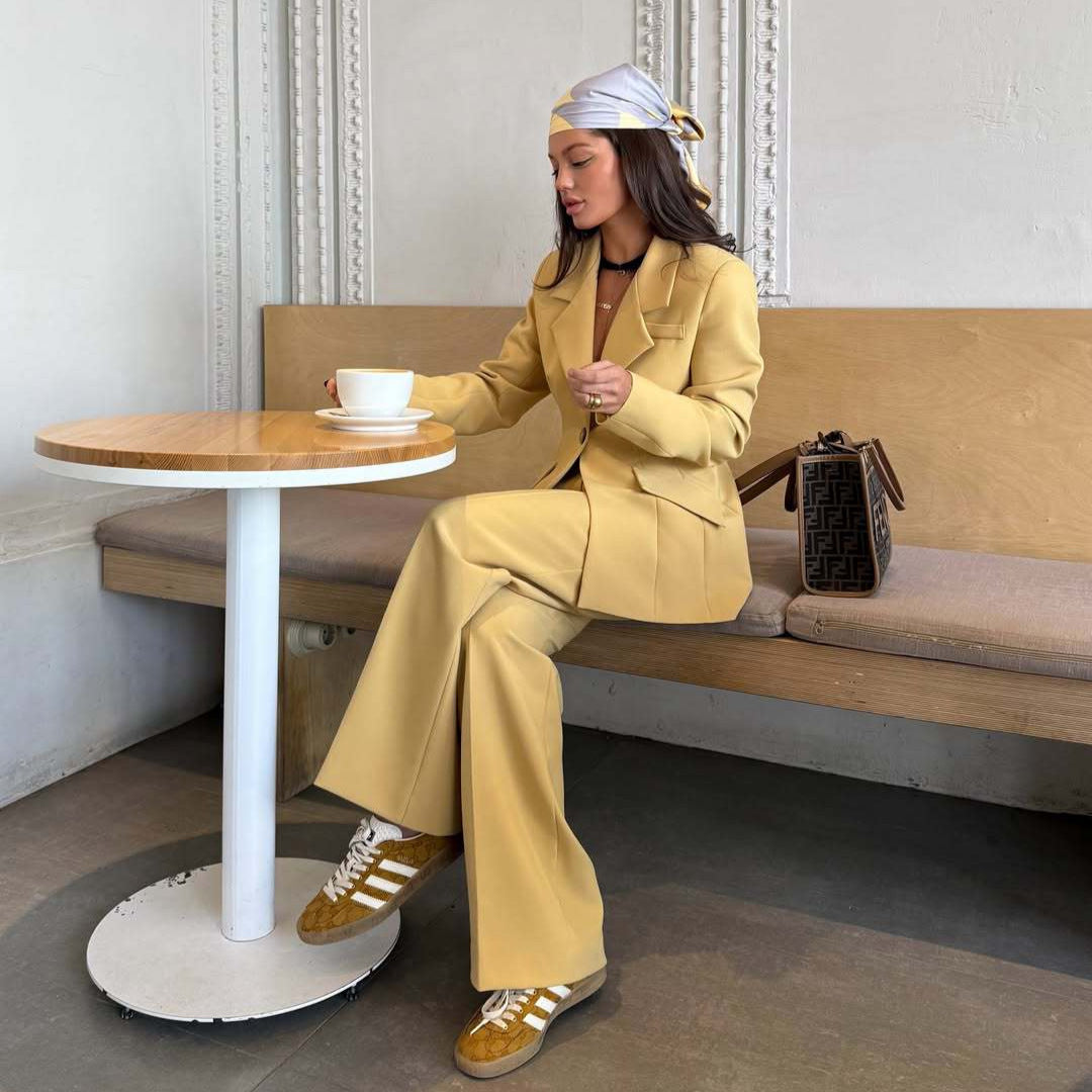 Ladies elegant and casual set with wide pants Lune London