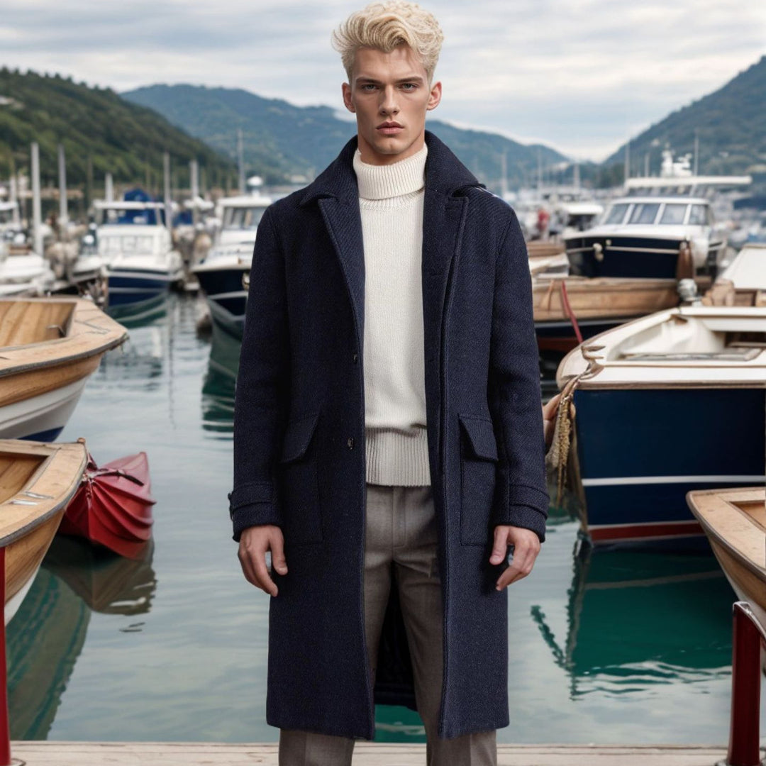 Elegant high-quality wool coat for men Lune London