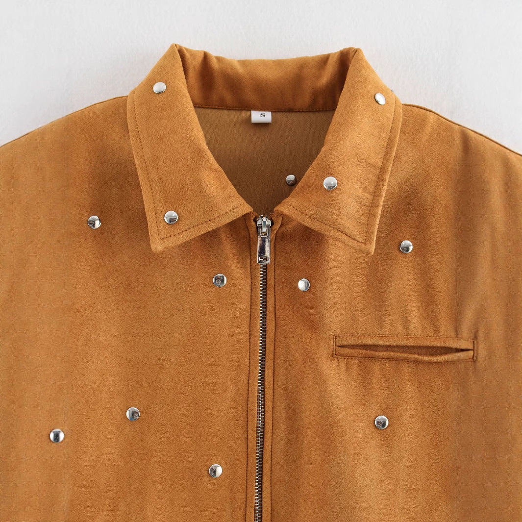 Ladies Fashionable Short Jacket with Studs Lune London