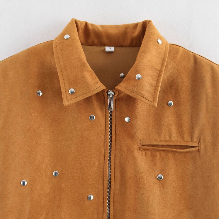 Ladies Fashionable Short Jacket with Studs Lune London