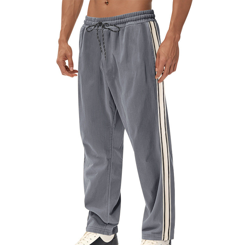Lune London men's casual sports pants with side stripes